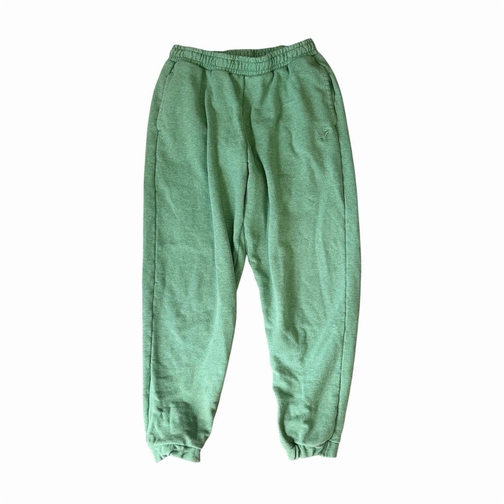 Gymshark Rest Day Sweats Joggers Men's M Crocodile Green Marl Fleece Pants